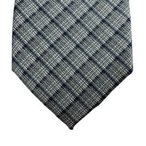 Alfani Mens Gino Plaid Slim Neck Tie Gray 2.75"
